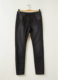 Pantalon slim tissage popeline taille normale noir ON.YOU femme