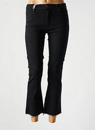 Pantalon droit fermeture zippée sous rabat boutonné taille ajustable noir TEDDY SMITH fille