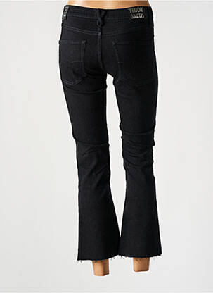 Pantalon droit fermeture zippée sous rabat boutonné taille ajustable noir TEDDY SMITH fille