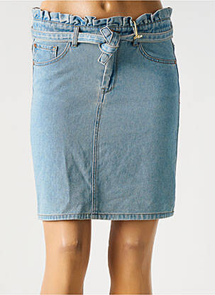 Jupe mi-longue taille normale bleu GARCIA fille