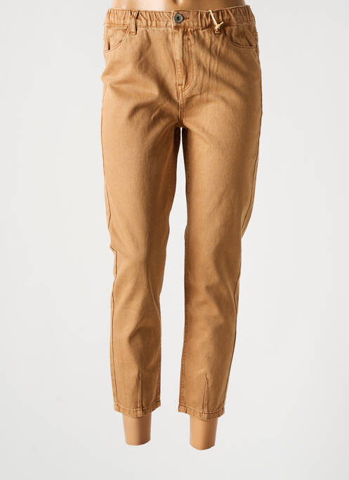 Pantalon slim taille élastique taille élastique beige GARCIA fille
