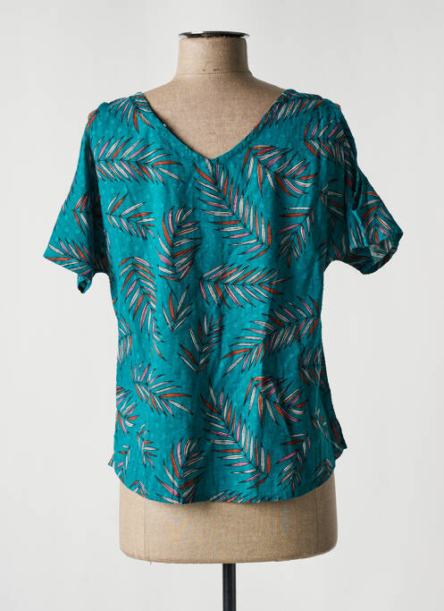 T-shirt bleu TEDDY SMITH pour fille