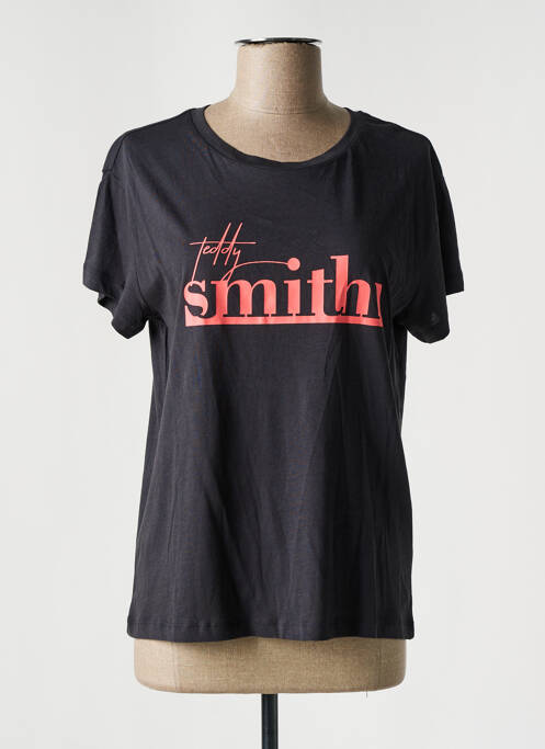 T-shirt noir TEDDY SMITH pour fille