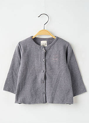 Gilet manches longues gris PLAY'UP fille