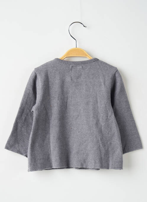 Gilet manches longues gris PLAY'UP pour fille