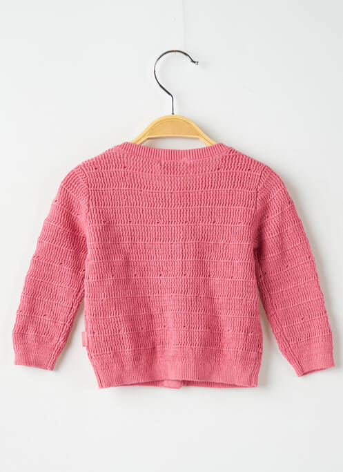 Gilet manches longues rose NOPPIES pour fille