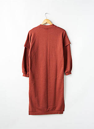 Robe mi-longue col rond manches longues marron COS I SAID SO fille