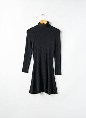 Robe mi-longue manches longues noir DIXIE fille