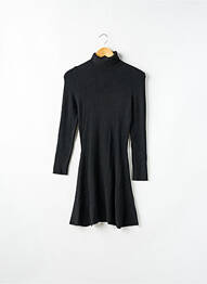 Robe mi-longue manches longues noir DIXIE fille