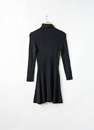 Robe mi-longue manches longues noir DIXIE fille
