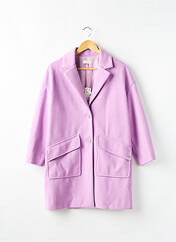 Manteau long violet PLEASE pour fille seconde vue