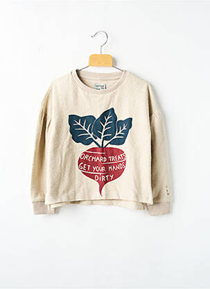 Pull beige LETTER TO THE WORLD pour fille