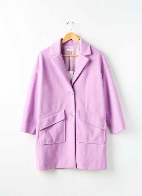 Manteau long violet PLEASE pour fille