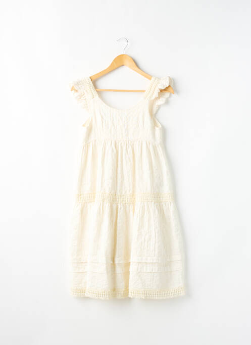 Robe mi-longue beige PLEASE pour fille