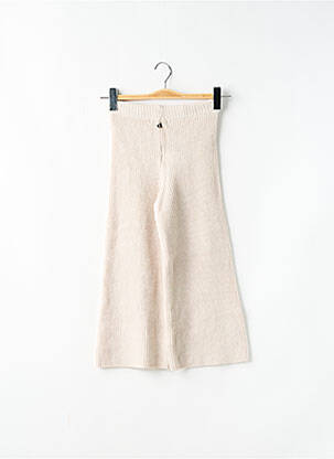 Pantalon flare stretch taille élastique beige DIXIE fille