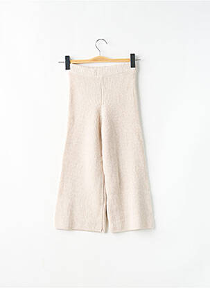 Pantalon flare stretch taille élastique beige DIXIE fille