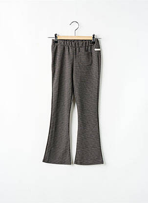 Pantalon flare stretch taille ajustable gris DAILY fille