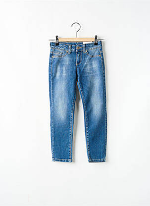 Jeans skinny stretch taille ajustable bleu PLEASE fille
