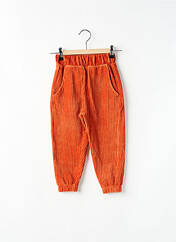 Pantalon droit orange LETTER TO THE WORLD pour enfant seconde vue