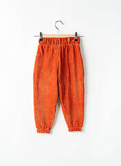 Pantalon droit orange LETTER TO THE WORLD pour enfant seconde vue