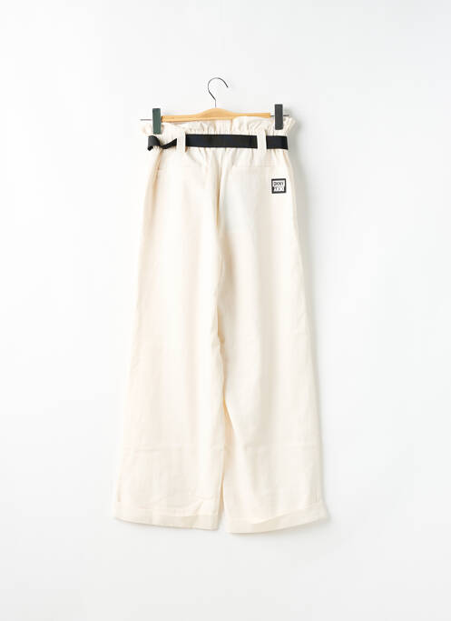Pantalon large beige DKNY pour fille
