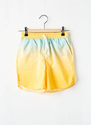 Short de bain tissage popeline jaune HUNDRED PIECES garçon