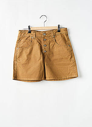 Short stretch taille ajustable marron PLEASE fille
