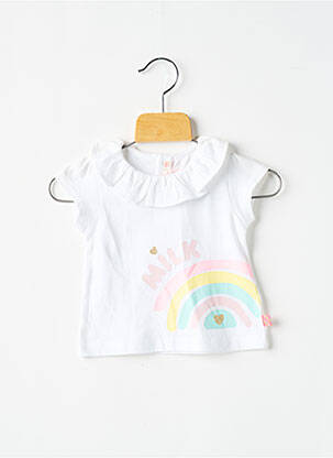 T-shirt coupe cintrée manches courtes blanc BILLIEBLUSH fille