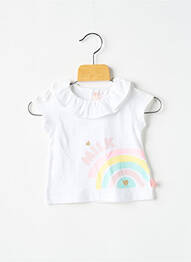 T-shirt coupe cintrée manches courtes blanc BILLIEBLUSH fille