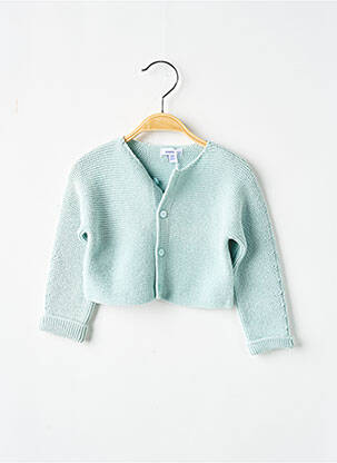 Gilet manches longues col rond bleu ABSORBA fille