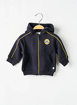 Veste casual poignets poignets élastiqués bleu CARREMENT BEAU garçon
