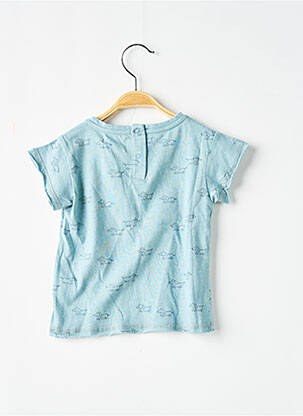 T-shirt fermeture pressionnée manches courtes bleu LES PETITES CHOSES garcon