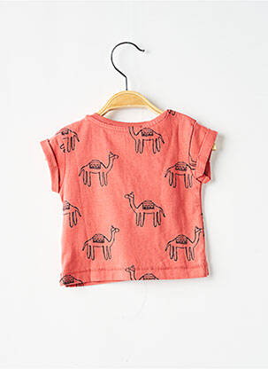 T-shirt stretch manches courtes orange SPROET & SPROUT garçon