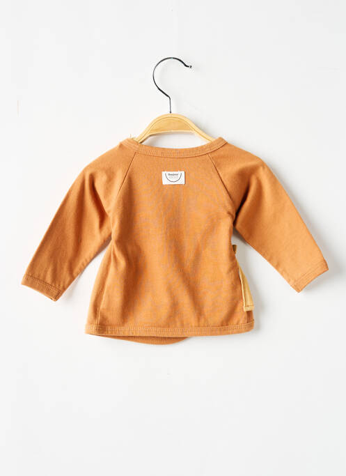 Gilet cache-cœur marron BONJOUR LITTLE fille