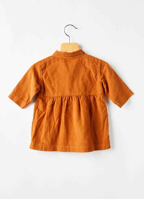 Robe mi-longue marron PETIT BATEAU pour fille