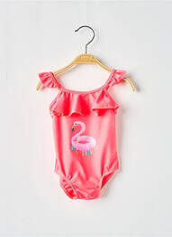 Maillot de bain 1 pièce sérigraphie rose BILLIEBLUSH fille