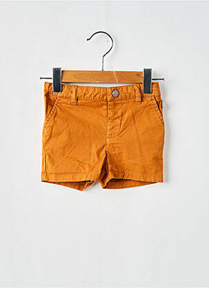 Short poches taille élastique marron CARREMENT BEAU garçon