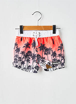 Short de bain imprimé tie and dye rouge TIMBERLAND garçon