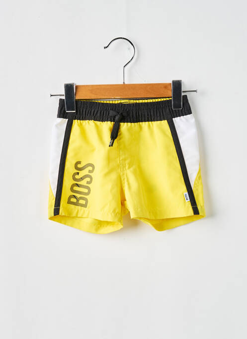 Short de bain jaune HUGO BOSS pour garçon