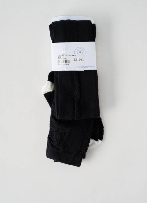 Collants stretch noir ABSORBA fille
