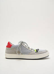 Baskets nubuck bout rond gris P448 garcon