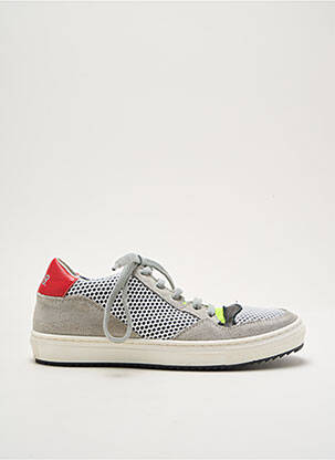 Baskets nubuck bout rond gris P448 garcon