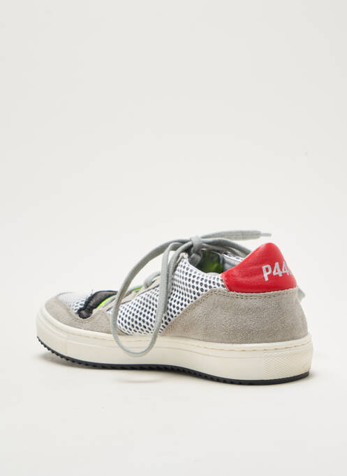 Baskets nubuck bout rond gris P448 garcon