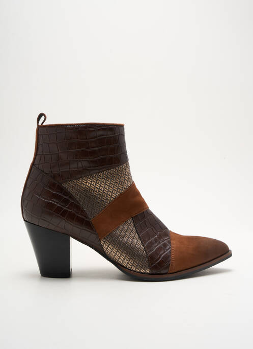 Bottines/Boots marron FUGITIVE BY FRANCESCO ROSSI pour femme