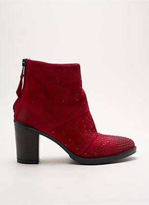 Bottines/Boots rouge METAMORF'OSE pour femme