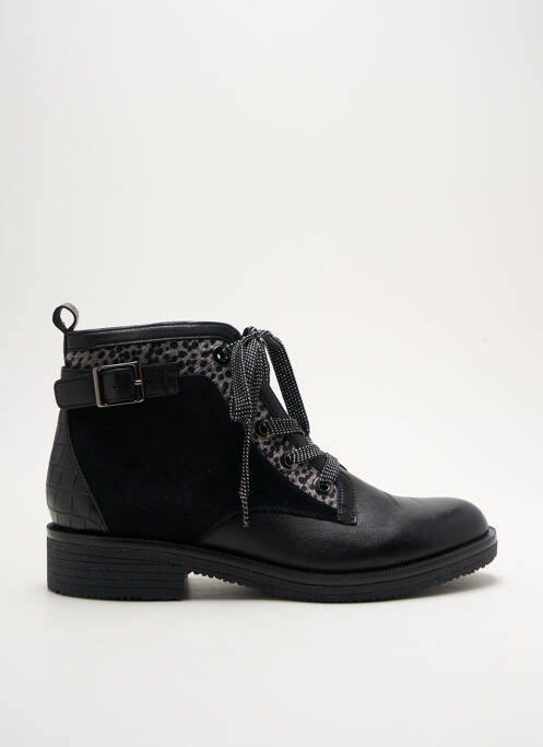 Bottines/Boots noir FUGITIVE BY FRANCESCO ROSSI pour femme