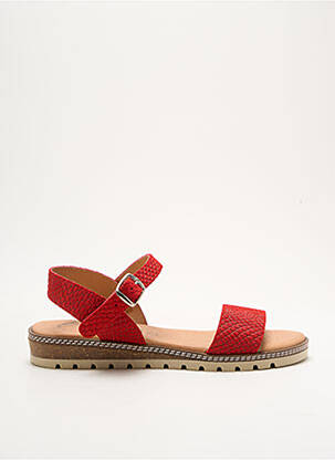 Sandales/Nu pieds rouge WIKERS pour femme