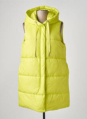 Doudoune poches a capuche jaune ONLY femme