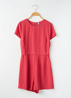 Combishort coupe cintrée manches courtes rouge PEPE JEANS femme