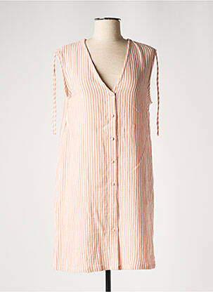 Robe courte sans manche sans manche orange GRACE & MILA femme